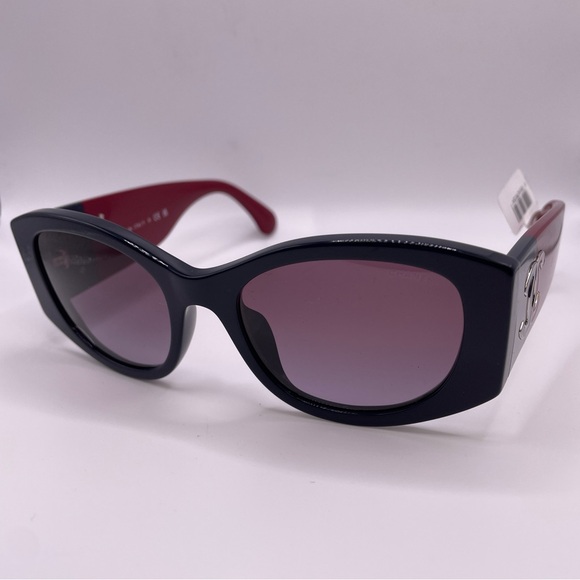 Chanel Acetate Oval Sunglasses - Picture 1 of 6